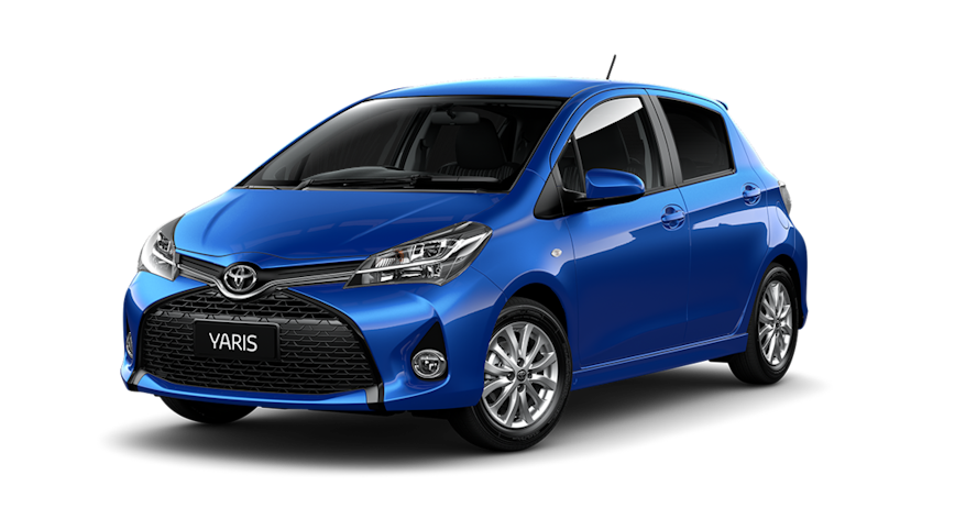 Blue Toyota Yaris